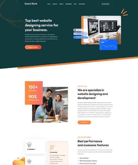 Website Landing Page